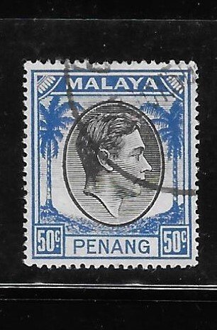 Malaya Penang 1949-52 KG Sc 19 Used A1728