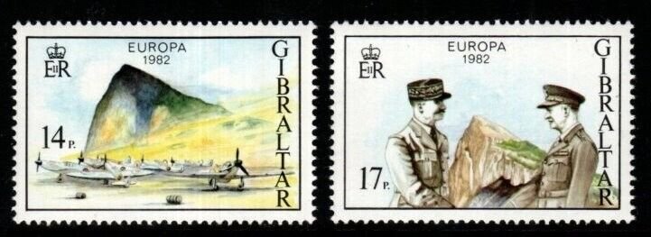 GIBRALTAR SG479/80 1982 EUROPA MNH