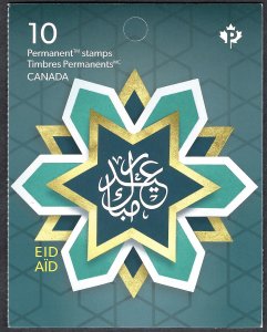 Canada #3239a P Eid (2020). Booklet of 10 stamps. MNH