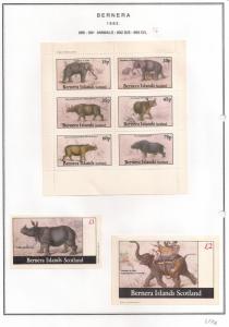 SCOTLAND - BERNERA - 1982 - Animals (16) - 6v Perf, Min, D/L Sheets - MLH