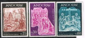 Andorra (French)  1967 178-180 MNH