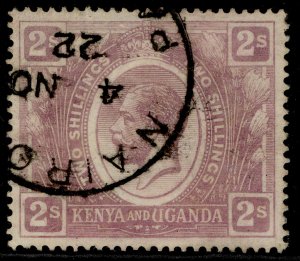 KENYA and UGANDA GV SG88, 2s dull purple, USED. Cat £22. CDS