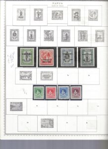PAPUA NEW GUINEA - MNH COLLECTION (FEW EARLY LH) - GREAT LOT ON SCOTT PAGES