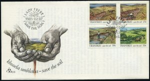 SA-Transkei 155-158,FDC.Michel 163-166. Coil Conservation,1985.