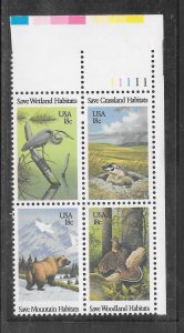 #1921-22 MNH Plate Block