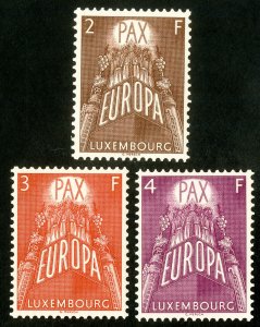 Luxembourg Stamps # 329-31 MNH XF Scott Value $50.00