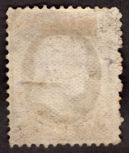 1882, US 10c, Jefferson, Used, faulty, Sc 209
