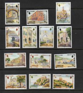 Gibraltar 631-643 MNH