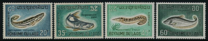 Laos 148-51 MNH Fish