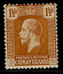 CAYMAN ISLANDS GV SG72, 1½d orange-brown, M MINT. 