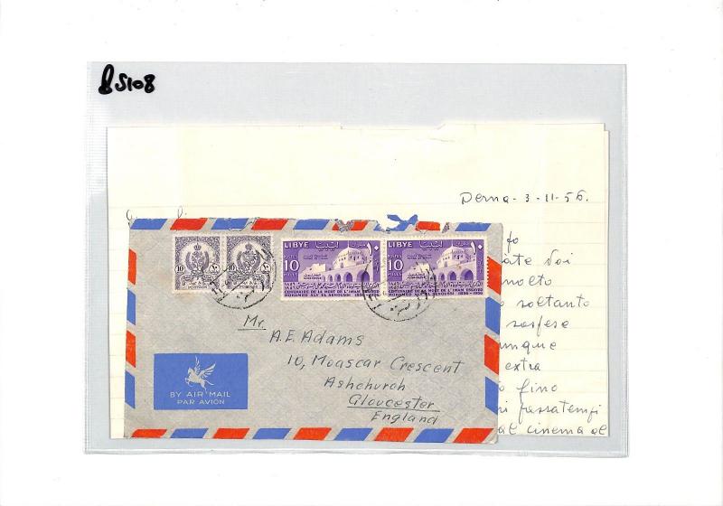 BS108 1956 Libya Airmail Cover PTS