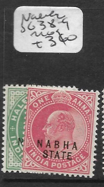 INDIA NABHA (P2509B) KE 1/2A, 1A SG38-9  MOG