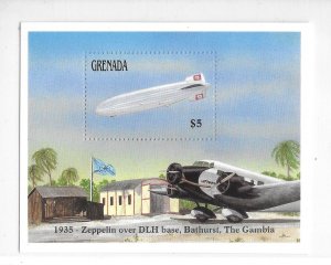 Grenada 1988 Zeppelin Sc 1636 S/S MNH C9