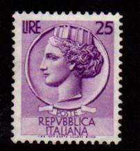 Italy - #681 Italia (Wmk 303 17 x 21) - Used