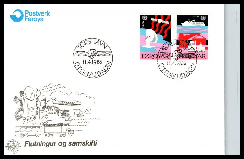 Faroe Islands 173-174 Europa U/A FDC