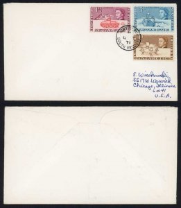 Falkland Is BAT stamps on cover from Signy Island