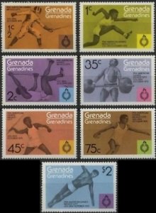 1975 Grenada Grenadines 105-111 Panama American Games in Mexico