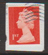 GB QE II Machin SG U2968d - 1st vermillion  - date code M13L - Source  S 