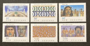 New Zealand 1990 #997-1002, The Maori, MNH.