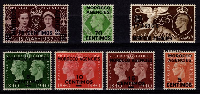 Morocco Agencies 1937–52 George VI various Optd. Spanish cur. [Unused]