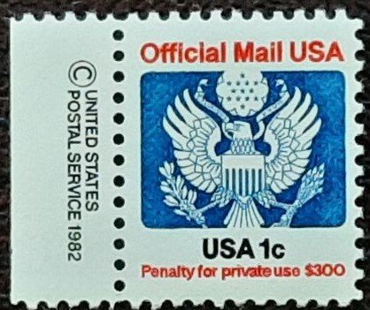 US Scott # O127; 1c Official Mail  from 1983; MNH, og; VF/XF;