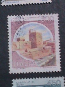 ​ITALIY-1980 VERY OLD ITALY FAMOUS CAST;ES USED STAMPS LARGE SETVERY FINE WE S