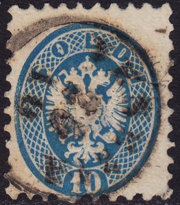 Lombardy-Venetia - 1864 - Scott #23 - used - Coat of Arms