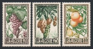 Algeria 229-231, MNH.Michel 290-292. Fruits 1950. Grapes, Dates, Orange, Lemons.