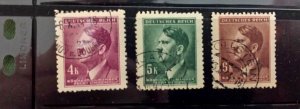 ~~VINTAGE TREASURES~~ Lot 300a - Collection of (3) WWII  German Stamps - used