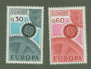 Andorra (French) #174-175 Mint (NH) Single (Complete Set) (Europa)