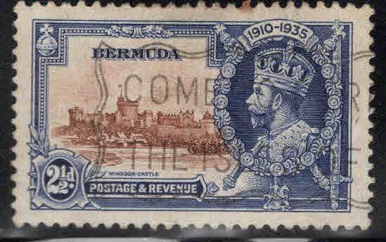 BERMUDA Scott 102 Used KGV 1931 Silver Jubilee stamp