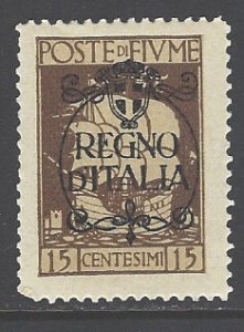 Fiume Sc # 186 mint hinged (RS)