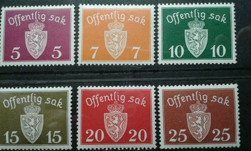  Norway #O22-32 MNH e203 7539