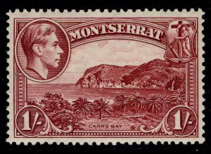 MONTSERRAT GVI SG108, 1s lake, M MINT. Cat £30. PERF 13