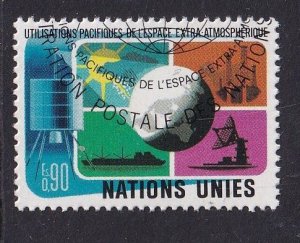 United Nations  Geneva  #47 cancelled 1975  outer space 90c