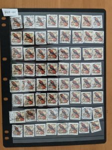 64 Socked on the Nose (SON) Circular Date Bird Stamps Cancels (CDS) From 1990