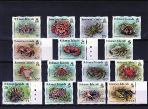 Solomon Islands 1993 Crabs-Marine Life Set (15)MNH Sc#733/47