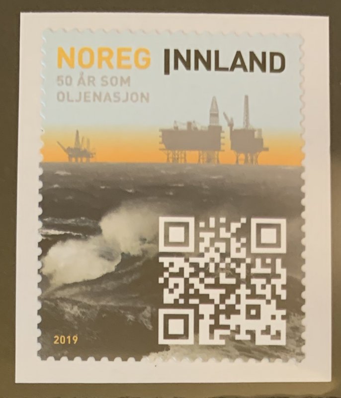 Norway 2019 #1867 MNH. Oil exports, economy, self-adhesive