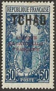 Chad Sc. 36 mint, hinge remnant.  1924.  (C406)