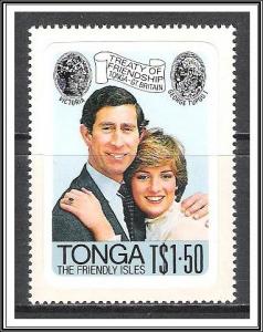 Tonga #487 Royal Wedding S/A Mint