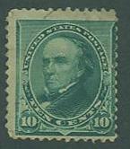 US SC#226 Daniel Webster, 10c, lightly canceled