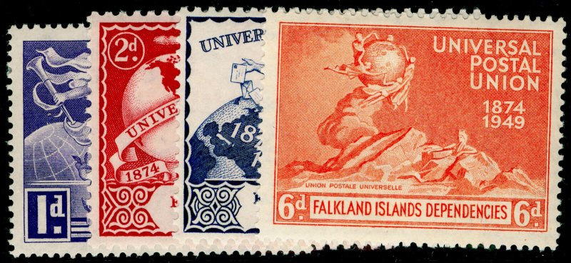 FALKLAND ISLANDS - Dependencies SG G21-G24, COMPLETE SET, VLH MINT.Cat £12.UPU