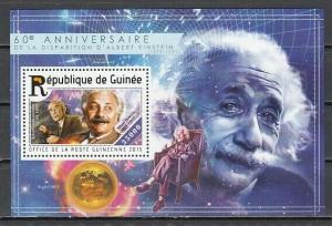 Guinea, 2012 issue. Albert Einstein s/sheet. ^