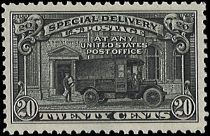 U.S. Scott # E19  1951 20c blk  Post Office Truck  mint-nh- vf