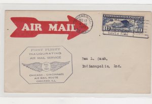 USA first flight cover CHICAGO  to CINCINNATI 1927