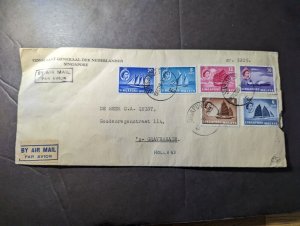 1955 Singapore Airmail Cover to The Hague Netherlands