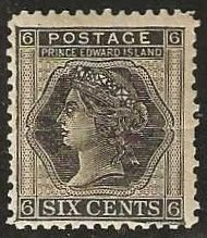 Prince Edward Island 15, mint, hinged, original gum. 1872. (C312)