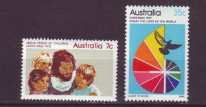 J24317 JLstamps 1972 australia set mnh #539-40 christmas