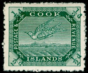 COOK ISLANDS SG39, ½d dp green, LH MINT. Cat £11.