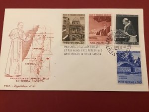 Vatican 1964 Peregrininus Aspostolicus In Terra Sancta Postal Cover R42321